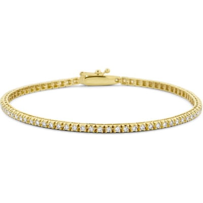 tennisarmband lab grown diamant 100ct g si 20 mm 175 cm 14K geelgoud