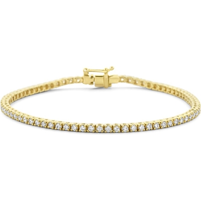 tennisarmband diamant 200ct h si 23 mm 175 cm 14K geelgoud