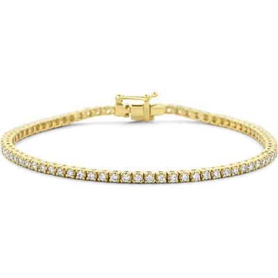 tennisarmband lab grown diamant 200ct g si 23 mm 175 cm 14K geelgoud