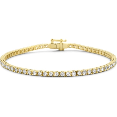 tennisarmband lab grown diamant 300ct g si 27 mm 175 cm 14K geelgoud