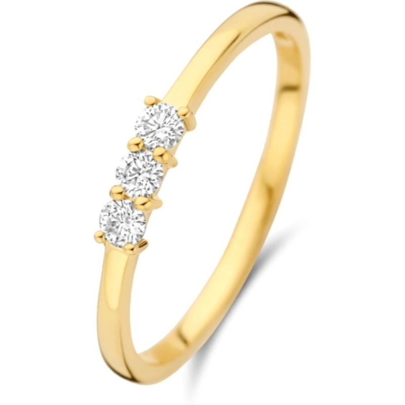 Treasure Collection THOJ0354 14k gouden ring 0,15 ct diamant