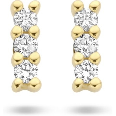 Treasure Collection 883708 14k gouden oorknopjes met 0,05 ct diamant