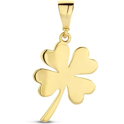 hanger klaver 14K geelgoud