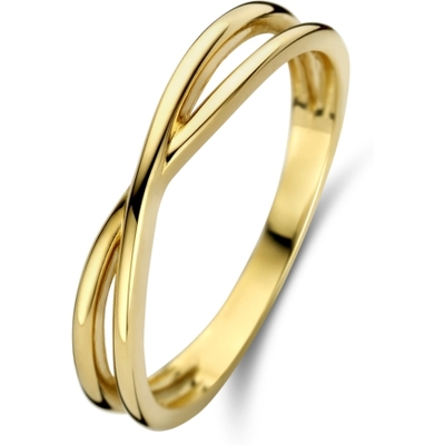 884330 14k gouden ring gekruist 3,5 mm
