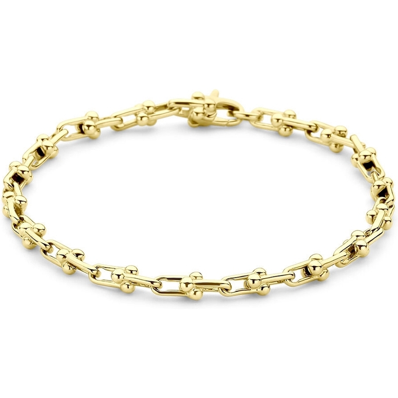 Treasure Collection THOJ2647 14k gouden schakelarmband 4,3 mm
