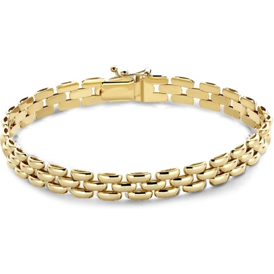 Treasure Collection THOJ3280 14k gouden panter schakelarmband 6,5 mm