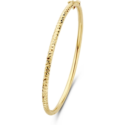 bangle scharnier gediamanteerd 30 mm 60 mm 14K geelgoud