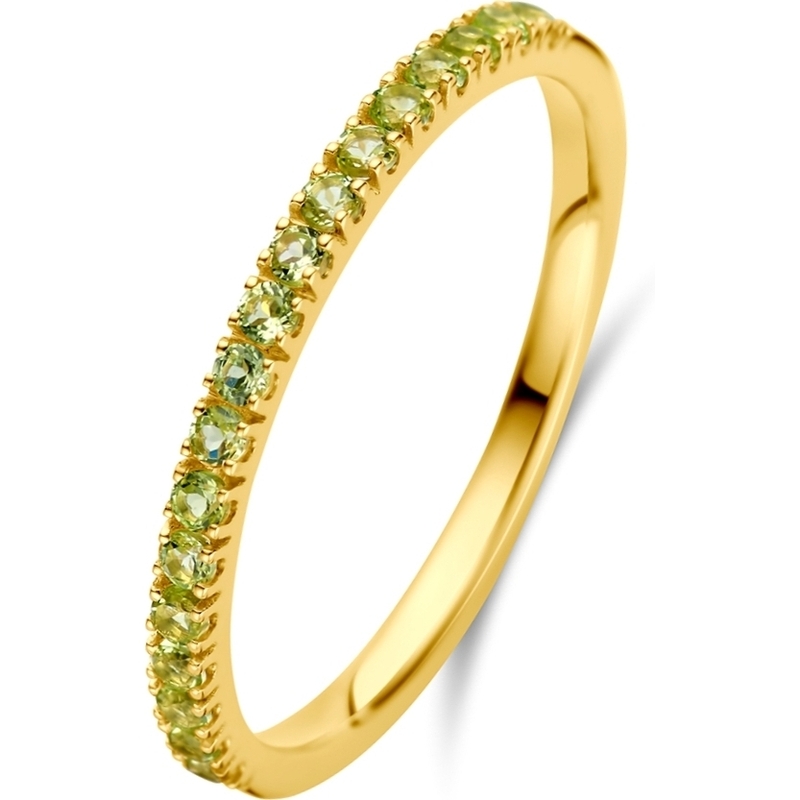 884385 14k gouden geboortesteen ring augustus peridoot