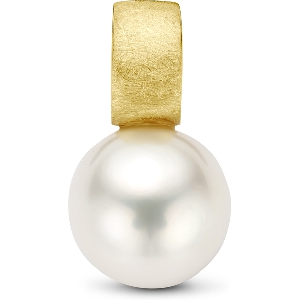 884946 14k gouden hanger met parel gescratcht 17 mm