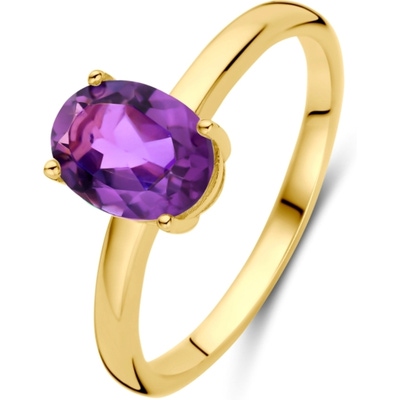 884416 14k gouden ring met paars amethist 8 mm