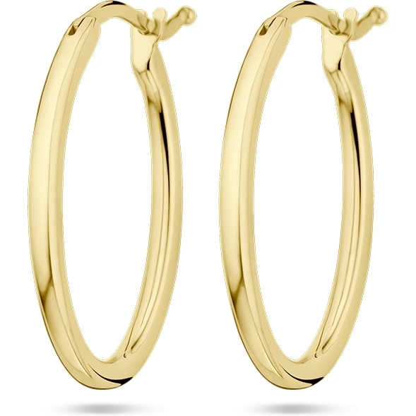 Treasure Collection THOJ3008 14k gouden oorringen ovaal 25,5 mm