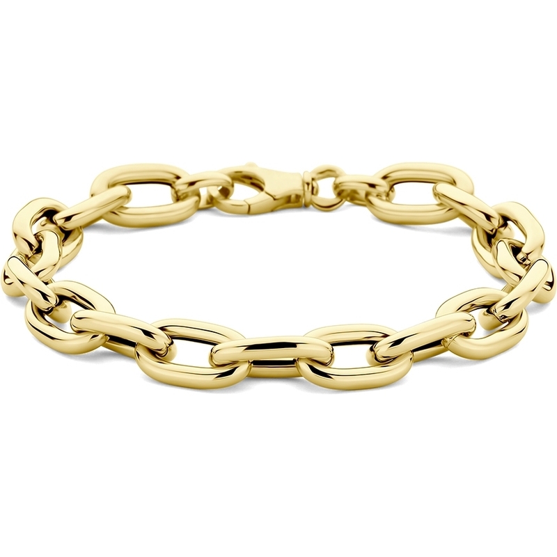 Treasure Collection THOJ3024 14k gouden paperclip schakelarmband 8,5 mm