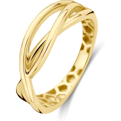 884401 14k gouden ring gekruist 6 mm