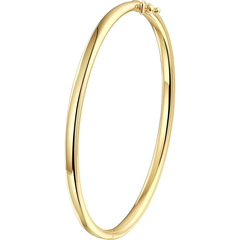 THOJ3613 14k gouden slavenarmband ovaal 4 mm