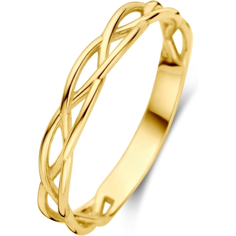 884418 14 karaat gouden ring 3 mm