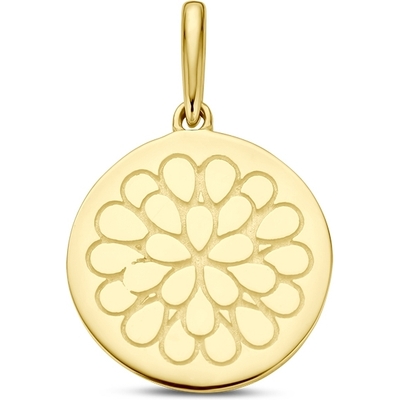 hanger met geboortebloem 14K geelgoud