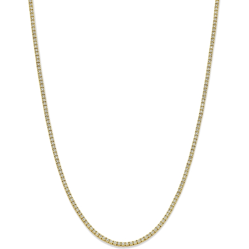 THOJ3590 14k gouden tenniscollier met 5,00 ct diamant