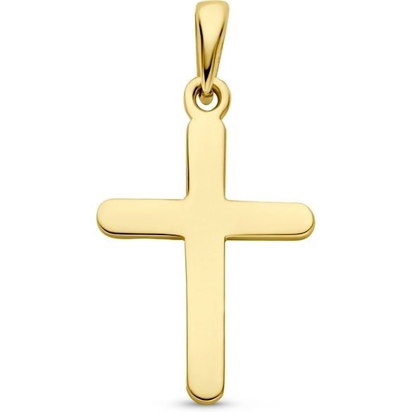 884966 14k gouden hanger kruisje 22 mm