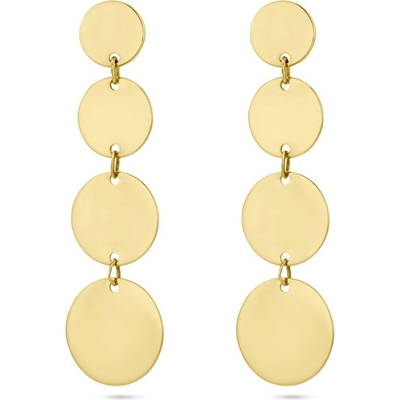 oorhangers cirkels 14K geelgoud