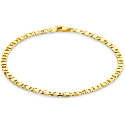 885402 14k gouden schakelarmband 3,5 mm