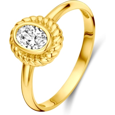 884441 14k gouden ring met zirkonia 9,5 mm