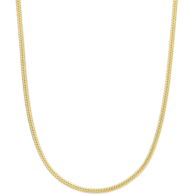 THOJ3600 14k gouden gourmet ketting 3,4 mm 43 cm