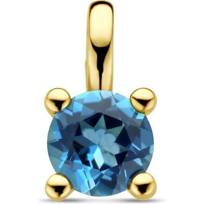 hanger london blue topaas 14K geelgoud