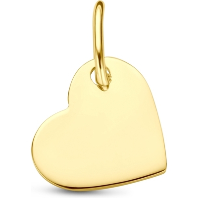884979 14k gouden graveerhanger hartje