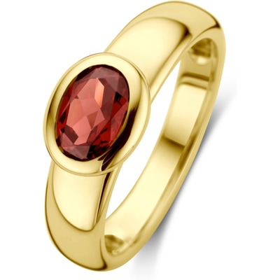 THOJ3765 Jara 14k gouden ring met granaat