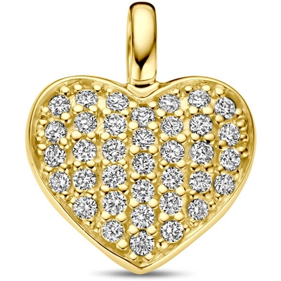 885009 14k gouden hanger hartje met diamant