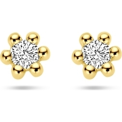 885899 14k gouden oorknopjes met 0,04 ct diamant