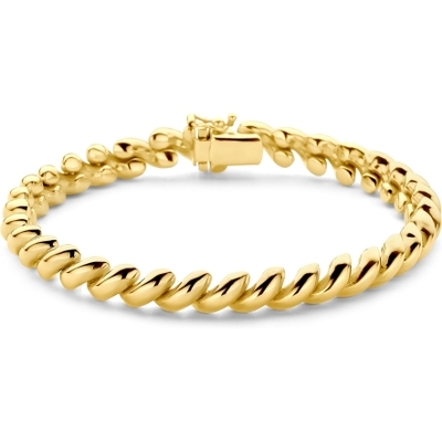 armband san marco 66 mm 19 cm 14K geelgoud