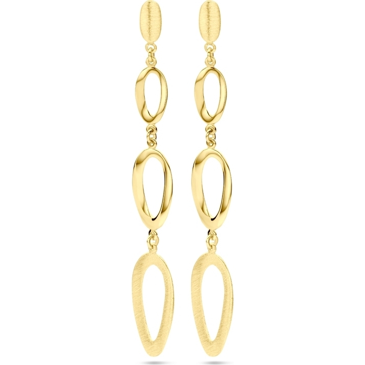 885935 14k gouden oorhangers ovaaltjes 51 mm