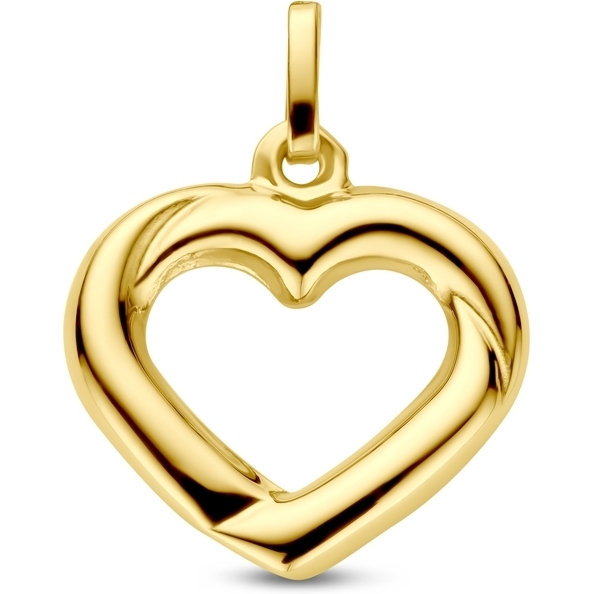 884986 14k gouden hanger hartje 17 mm