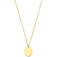 885149 14k gouden graveerketting ovaal 41-45 cm