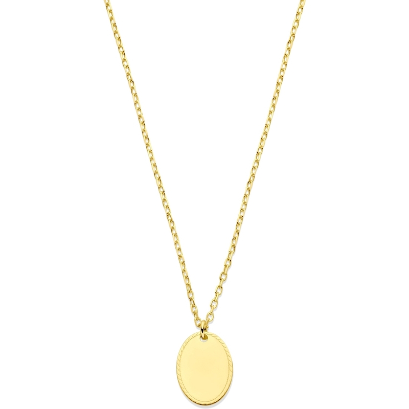 885149 14k gouden graveerketting ovaal 41-45 cm
