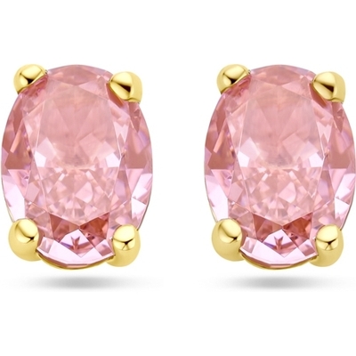 oorknoppen padparadscha zirkonia 14K geelgoud