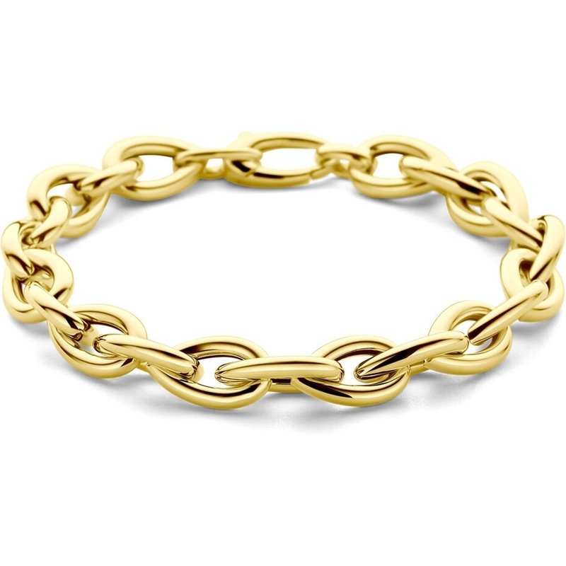 THOJ3924 14k gouden schakelarmband 9 mm 19,5 cm