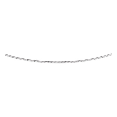 Treasure Collection L015 14 karaat witgouden omega basisketting 1,1 mm