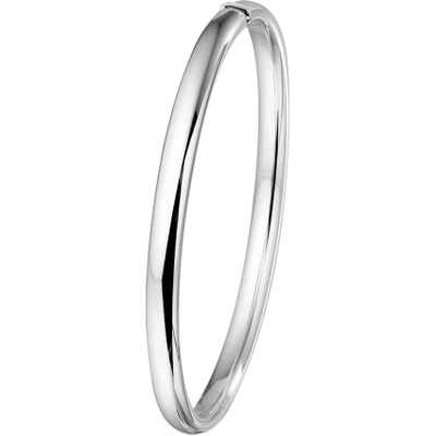 bangle scharnier ovale buis 5 x 60 mm 14K witgoud