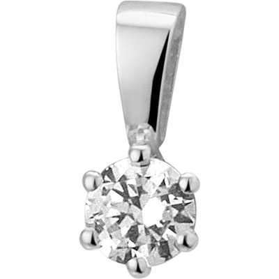 hanger zirkonia 95 mm 14K witgoud