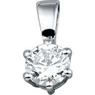 hanger zirkonia 50 mm 14K witgoud