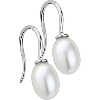 oorhangers parel franse haak 14K witgoud
