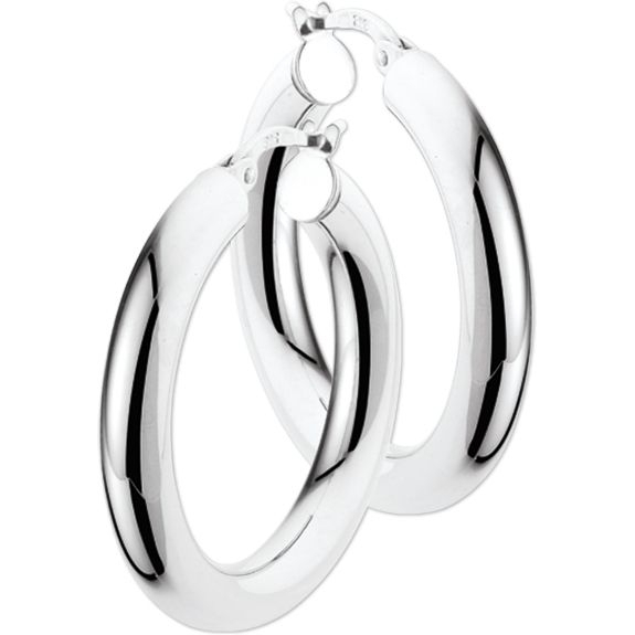 Treasure Collection 882585 14k witgouden oorringen 3 mm