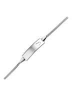 Treasure Collection TC-33623 14 karaat witgouden graveerarmband kinderen hartje 20 mm