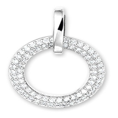Treasure Collection TC-43415 14 karaat witgouden hanger met 0,25 ct diamant
