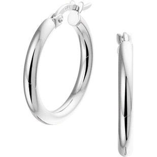 885954 14k witgouden oorringen 2,5 mm