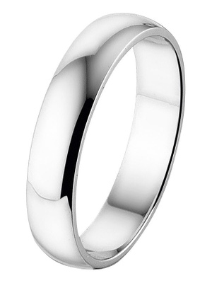 Treasure Collection A414 Amorio 14 karaat witgouden trouwring 4 mm
