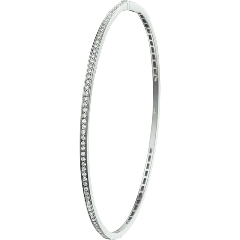 Treasure Collection THOJ1453 14k witgouden slavenarmband met 0,44 ct diamant