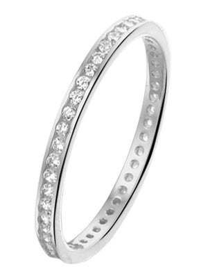 Treasure Collection TC-43248 14 karaat witgouden ring met zirkonia